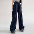thumbnail image 3 of Women's Casual Pants High Waisted Loose Fit Wide Leg Trousers for Comfortable Everyday Use in All Seasons, 3 of 5