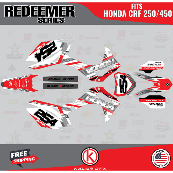 Kalair GFX Graphics Kit for Honda CRF250R (2014-2017) Redeemer Series