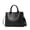 black, variant on Genuine Leather Cowhide Tote Bag, Women's Smooth Leather Shoulder Crossbody Purse