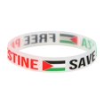 thumbnail image 1 of Pulsera Palestina Bandera de Gaza Libertad árabe en apoyo a Palestina Pulseras de silicona para hombres y mujeres, 1 of 2