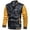 Yellow, variant on WREESH Fashion Winter Jacket Men'S Solid Color Stand Up Collar Light Version Open and Close Zipper Button Leather Jacket Blue