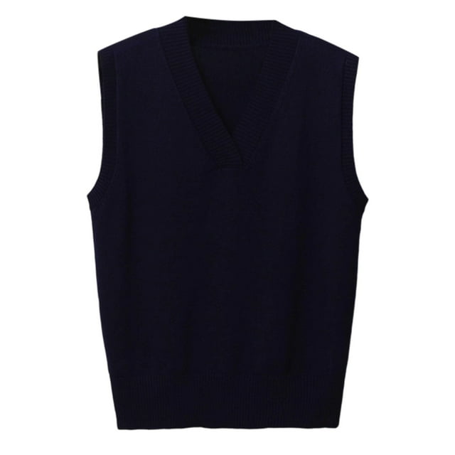 Gilet en Tricot pour Femmes, Col en V, Sans Manches, Cardigan Fin, Décontracté, Superposition Extensible, Doux, Confortable, Léger, pour Automne Hiver Printemps Usage Quotidien