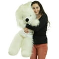 thumbnail image 3 of Giant White Teddy Bear Soft 36 inches, Wears Removable T-Shirt to Celebrate Romance I Dont Like You I Love You, 3 of 6