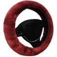 thumbnail image 2 of Australian Sheepskin Wool Steering Wheel Cover For Women & Men Universal 15 Inch Steering Wheels & Accessories Ecofriendly Wheel Cover For Car Car Access, 2 of 5