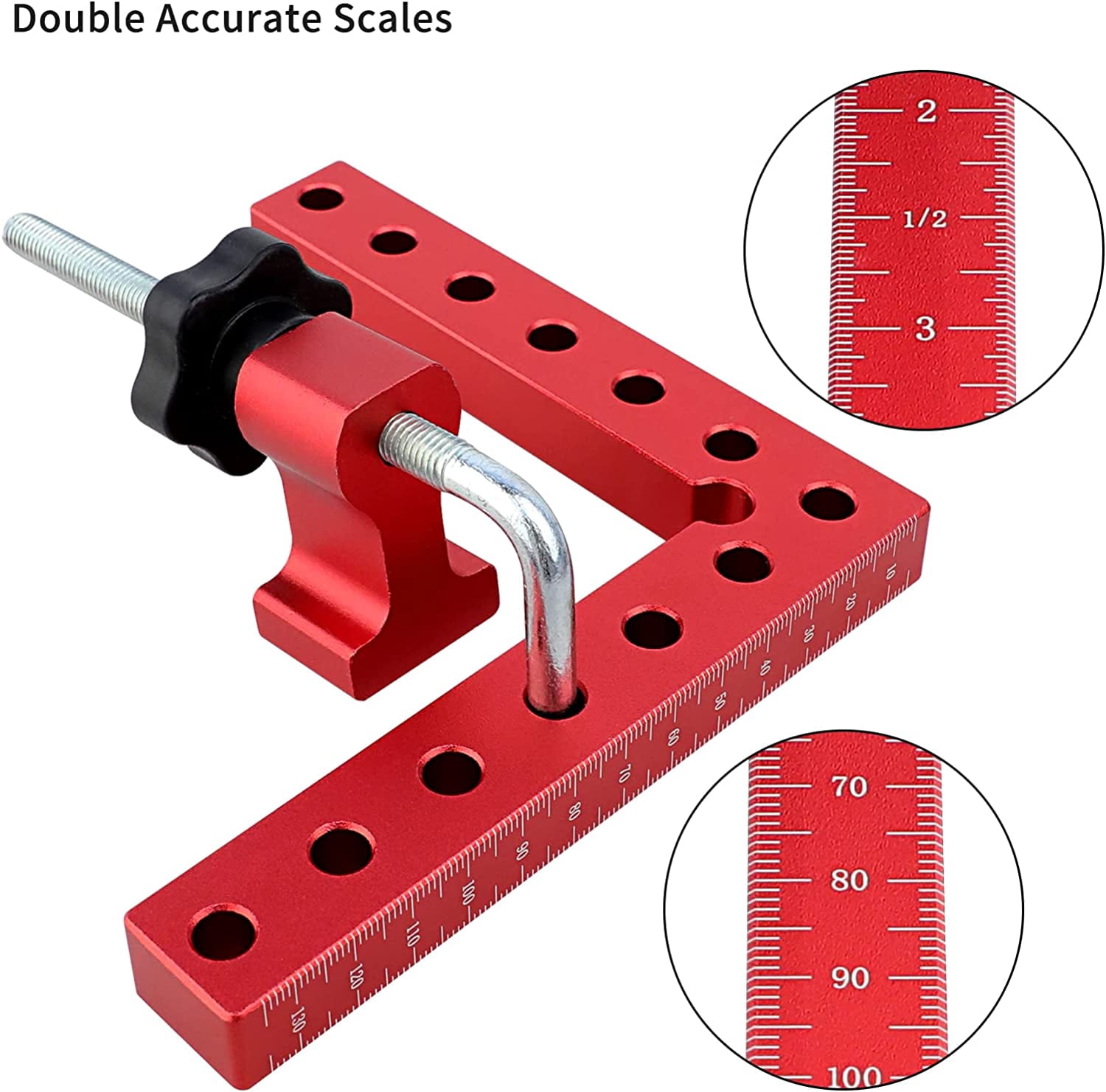 Corner Clamp for Woodworking, 90 Degree Right Angle Clamps, Positioning Clamping Square Tool for Picture Frames, Boxes, Cabinets or Drawers