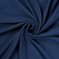 Efavormart Navy Blue Round Spandex Cocktail Table Cover With Natural ...