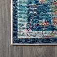 thumbnail image 6 of JONATHAN Y CALIFORNIA VINTAGE 4 x 6 Area Rug, Zafra Vintage Medallion - Peacock Blue/Navy, CAV101A-4, 6 of 10