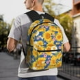thumbnail image 6 of Honeii Vintage White Yellow Sunflower Print School Backpack,Casual Lightweight Travel Rucksack Daypack,Backpacks for College High, 6 of 6