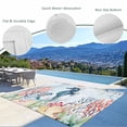 thumbnail image 3 of Outdoor Rug 3x5 ft Hippocampus Outdoor Large Area Rug Non Slip Ocean Marine Life Starfish Jellyfish Coral Seaweed Front Door Mat RV Rug Carpet Patio Outdoor Rugs for Backyard Balcony Porch Indoor, 3 of 9
