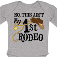 thumbnail image 4 of Inktastic No, This Ain't My 1st Rodeo Cowboy Hat and Lasso Boys or Girls Long Sleeve Baby Bodysuit, 4 of 5