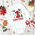 thumbnail image 3 of Body de bebé con estampado de mi primer muñeco de nieve de Navidad, ropa para recién nacidos, mono de manga larga para niños y niñas, trajes de fiesta para bebés, 3 of 5