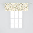 thumbnail image 2 of Ambesonne Animal Window Valance, Various Creatures Scattered Abstract Zoo Woodland Creatures on Plain Backdrop, Curtain Valance for Kitchen Bedroom Decor with Rod Pocket, 54" X 18", White Multicolor, 2 of 3