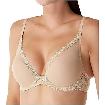 Calvin Klein Women s Perfectly Fit Perrenial Lightly Lined Plunge Bra  Bare  32A