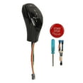 thumbnail image 2 of Car Shift Knob, LED Gear Shift Knob Thumb Type Shifter Lever Head Retrofit Kit with One Click Start Button for E90 E91 E92 E93 LHD, LED Light Illuminated Gear Knob, 2 of 7