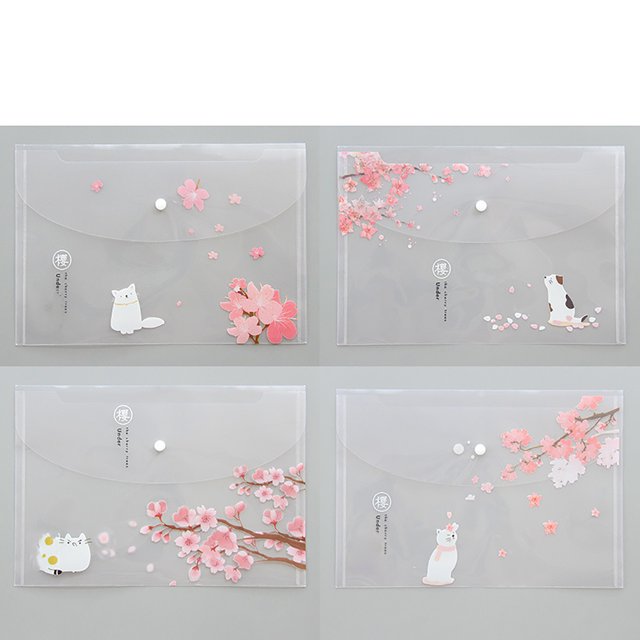 Bolsa para documentos A4, bolsa de almacenamiento de papel de prueba transparente, carpeta de papelería a presión impermeable