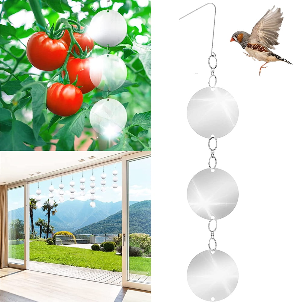 Elbourn Bird Repellent Scare Discs Large Reflective Bird Deterrent