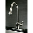 thumbnail image 2 of Kingston GSY7778ACL American Classic Single-Handle Pull-Down Kitchen Faucet in Brushed Nickel, 2 of 6