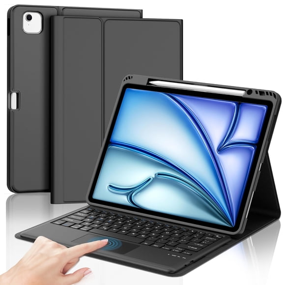Funda con teclado BORIYUAN para iPad Air de 13 pulgadas y iPad Pro 12.9 6.ª generación