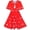 Pure Red, variant on Girls Dress Red Snowflake Bow Tie Christmas Party Holiday Sleeveless 7 Years