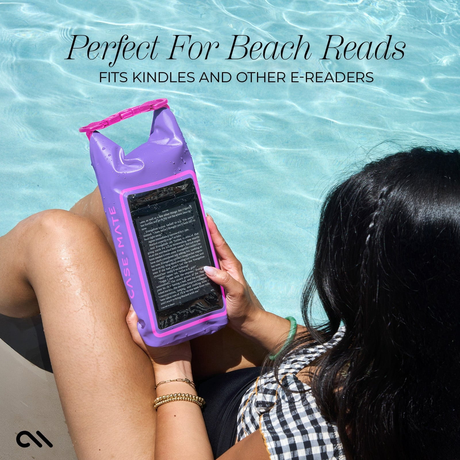 Case-Mate Waterproof 2L Dry Bag with Built-in Phone Pouch - Purple Paradise