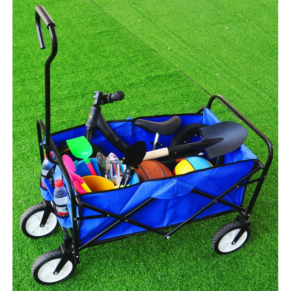 Grocery Wagon with Wheels Collapsible Cart, SEGMART Wagon for Groceries