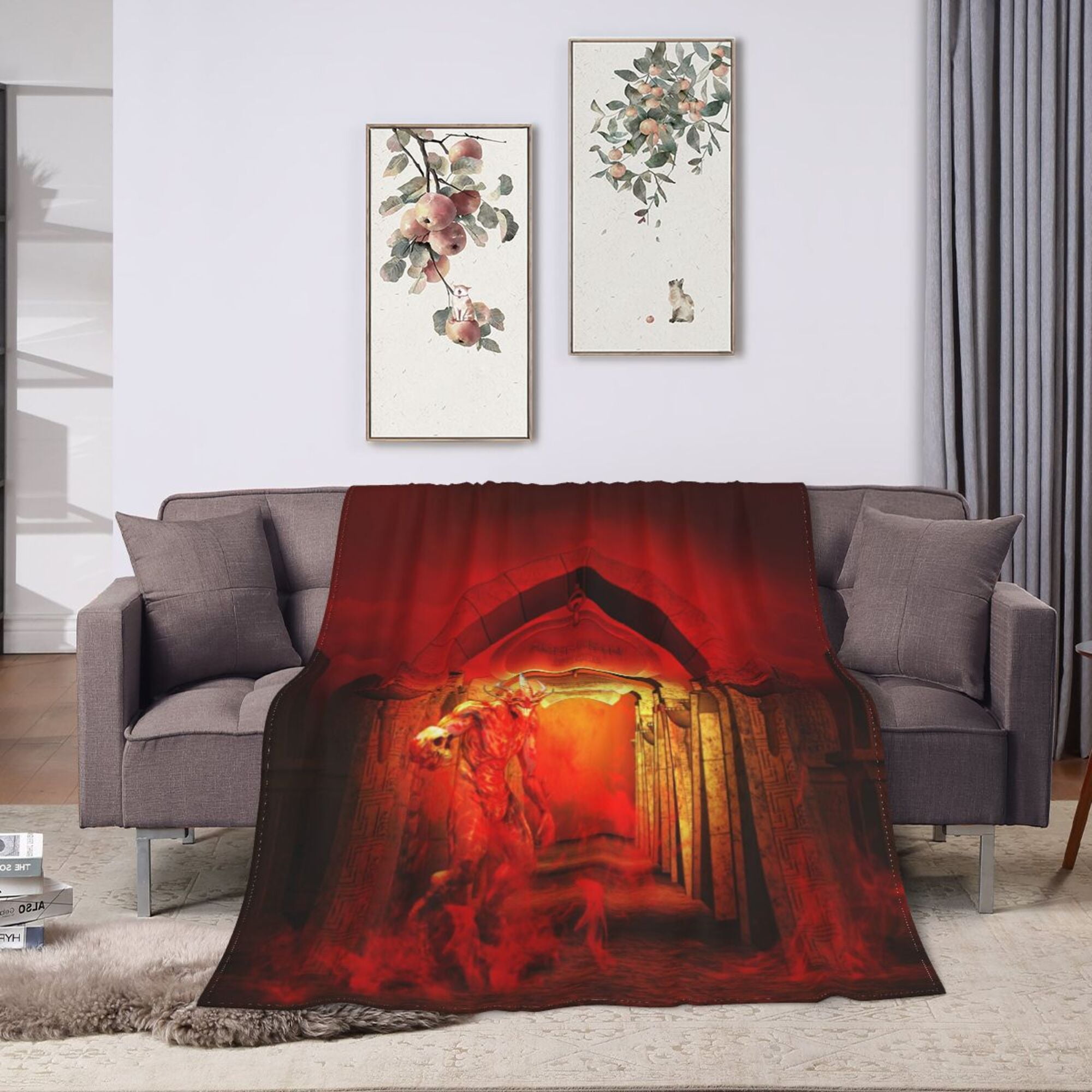 ZICANCN Anti-Pilling Flannel Bed Throw Blankets Hell Demons Devil