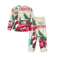 thumbnail image 2 of Disketp Pajamas Set Long Sleeve Sleepwear Womens Button Down Nightwear Pj Sets-Merry Christmas 1, 2 of 9