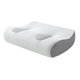 thumbnail image 4 of Almohada cervical de espuma viscoelástica con orificios para las orejas, ergonómica, cómoda para dormir de lado. Gris, 4 of 9