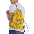 thumbnail image 3 of Bingfone Yellow Limes Drawstrings Backpacks Bags For Men Women Gym Drawstrings Bag, 3 of 9