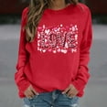 thumbnail image 6 of Qetyuw Womens Valentine Sweatshirt Cute Leopard Love Heart Print Sweatshirts Casual Crew Neck Long Sleeve Pullover Tops, 6 of 9