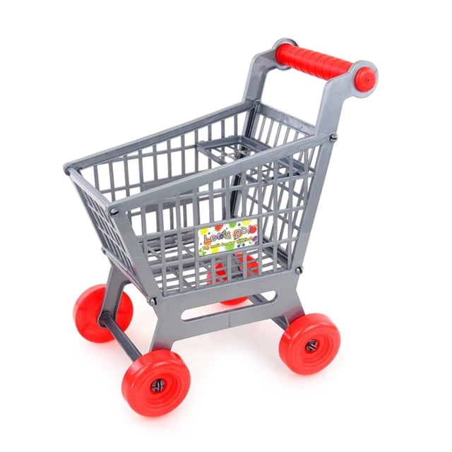 Carrito de compras para niños, carrito de supermercado, coche de empuje, cesta de juguete, Mini carrito de mano de simulación, juguete de simulación