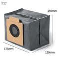 thumbnail image 4 of Adecuado para el cepillo principal del borde rodante del robot barredor eufy Clean X8 Pro, filtro, núcleo, bolsa para polvo de tela marina, 4 of 4