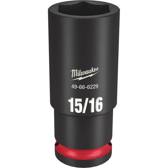 Milwaukee Tool SHOCKWAVE Impact Duty  1/2"Drive 15/16" Deep 6 Point Socket