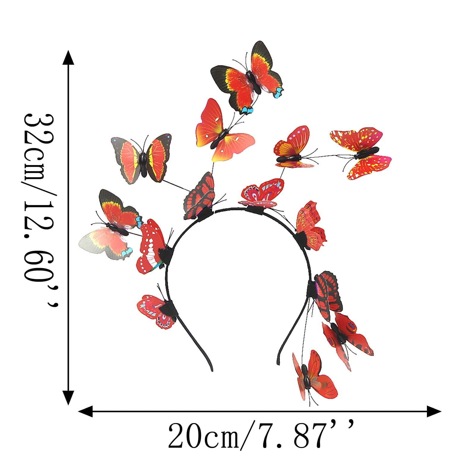 Lojoutye 2025 Women Bride Butterfly Photo Cute Outfits Simple Hair Hoop ...