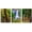 TRIPLE-1911-X05, variant on IDEA4WALL 3 Piece Nature Canvas Wall Art Waterfall in Forest Canvas Prints Modern Home Wall Decor, 16"x24"