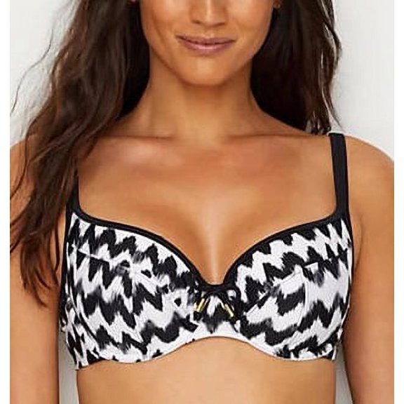 Panache IKAT ZIGZAG Leila Balconnet Bikini Swim Top, US 38G, UK 38F