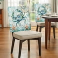 thumbnail image 4 of Retro Sea Crabs Chair Back Covers Set of 8, Sea Stars Corals Ocean Animals Stretch Dining Chair Back Slipcovers Removable Seat Cover for Kitchen Restaurant Hotel Cafe, 4 of 9