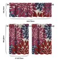 thumbnail image 6 of Kitchen Curtains 36 Inch Short - 3 Panel Set, Rod Pocket Window Curtain, Boho Floral Tribal Style, 100% Polyester for Farmhouse, Kitchen, Cafe, Bedroom, Easy Wash, 6 of 6