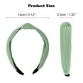 thumbnail image 5 of Unique Bargains Textured Cotton Knot Headband Soft Hairband for Women 1.3 Inch Height Green, 5 of 7