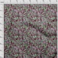 thumbnail image 4 of oneOone Polyester Spandex Maroon Fabric Asian Ditsy Flower Fabric For Sewing Printed Craft Fabric By The Yard 56 Inch Wide, 4 of 4
