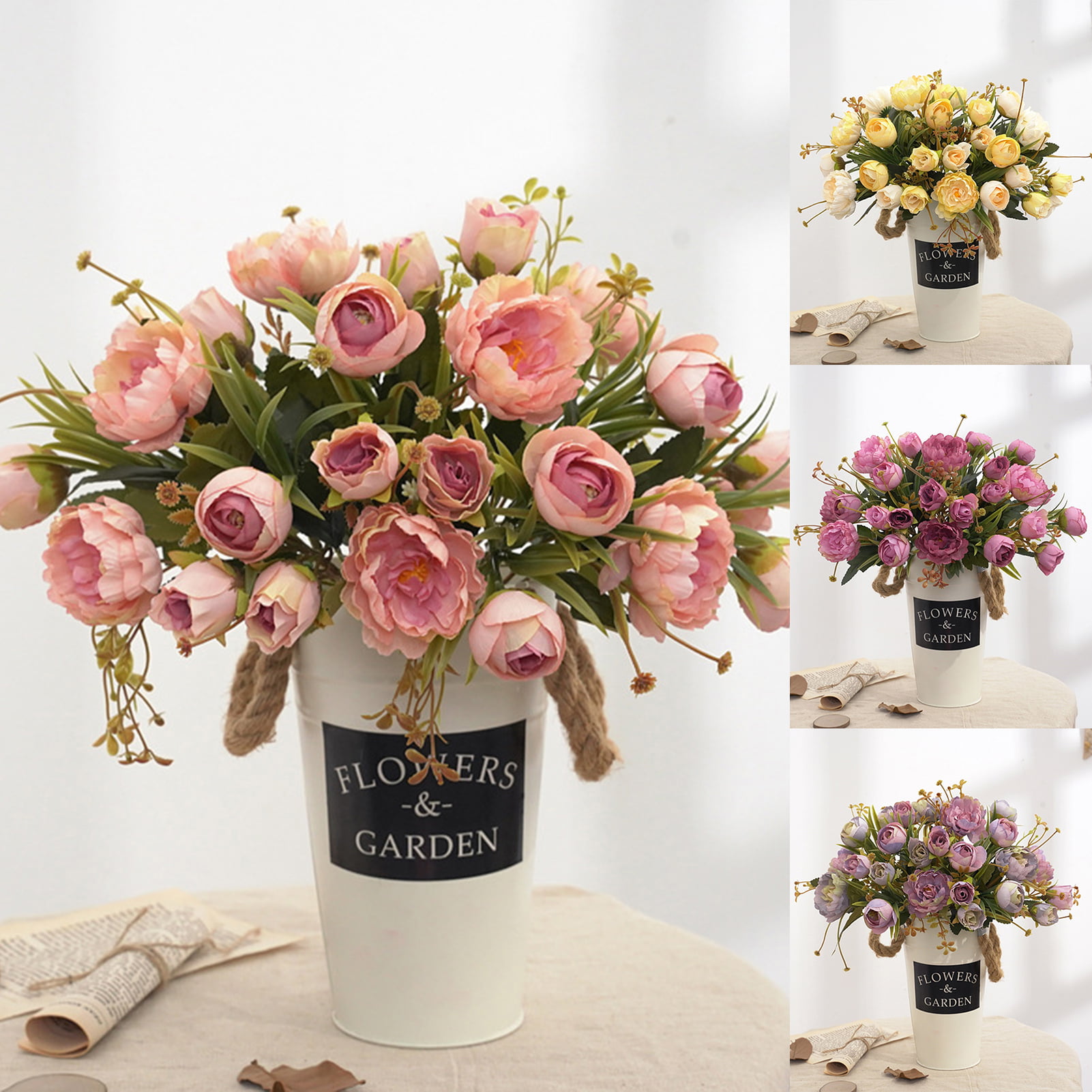 1 Bouquet  Artifical Rose Silk Flower Wedding Party Home Decoration Decor