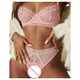 thumbnail image 4 of Gibobby Sujetador De Encaje Para Mujer Liguero Sexy Bra 2PCS Up Belt Push Set Mujeres Ropa interior Lencería Encaje Ropa de dormir Íntimos(Rosa, XL), 4 of 4