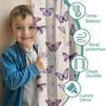 thumbnail image 3 of Blackout Kids Curtains,Beige Butterfly Pattern Childrens Insulated Curtains Set Of 2,Bedroom Essentials,Toddler Room Decor 42"x54", 3 of 5
