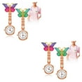 thumbnail image 4 of Wisewang 2Pcs Fob Watch Exquisite Pocket Hanging Watches Accessories Outdoor 2Set, 4 of 6