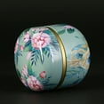 thumbnail image 4 of AOOOWER Flower Mini Tin Loose Tea Coffee Candy Storage Box Round Metal for Case Wedding, 4 of 21