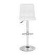 Zuo Oxygen 45" Faux Leather Bar Stool in White - image 3 of 4