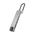 thumbnail image 1 of SGACAI Adaptador de concentrador de 100 m con suministro de energía tipo C, estación de acoplamiento liviana de ocho pulgadas, diseño doble para EE. UU., expansión de acoplamiento W8w8 USB, 1 of 6