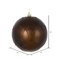 thumbnail image 2 of Vickerman N182675D 6 in. Chocolate Candy Ball Ornament with Circle Glitter Pattern  3 per Bag, 2 of 3