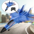thumbnail image 1 of Avión RC de 2,4 GHz con espuma para regalo de juguete Gyro listo avión de Control remoto Azul perfke Avión RC, 1 of 7