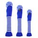 thumbnail image 1 of 3 piezas de sombrero de golf de punto cubierta de de conducción cubierta de cabeza de para club de golf - Azul Sunnimix Cubiertas de cabeza de golf de punto, 1 of 8